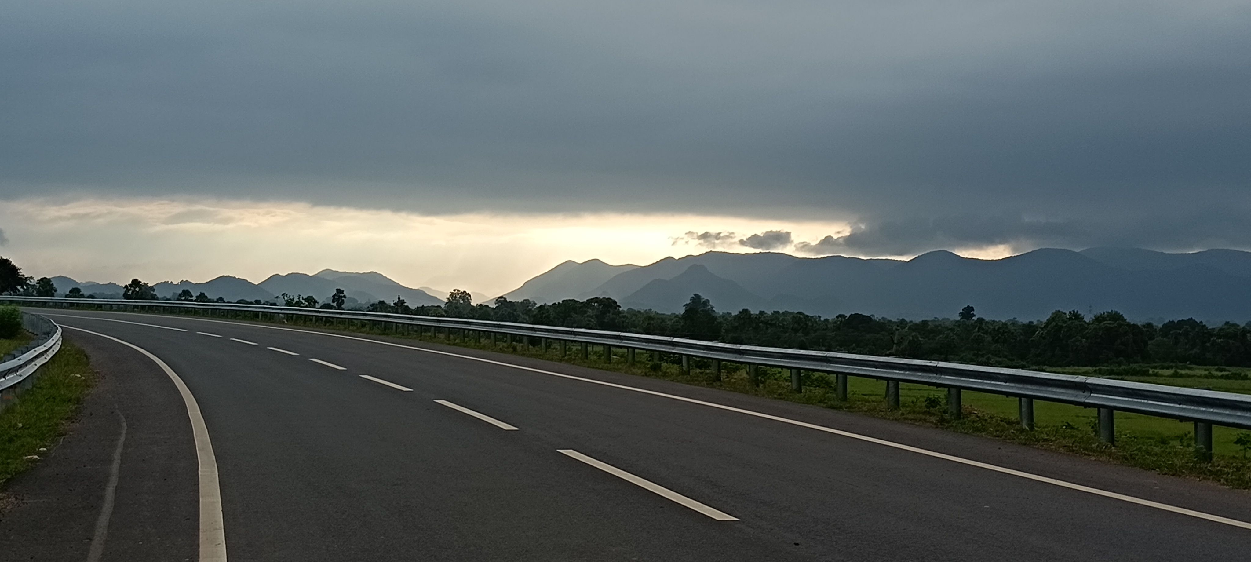 Peaceful forest clearing in Ananthagiri Hills